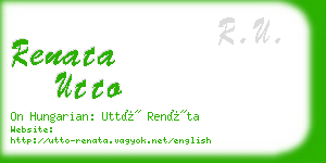 renata utto business card